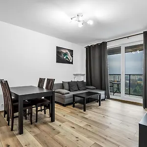 View Of The City Skyline Apartament Warszawa